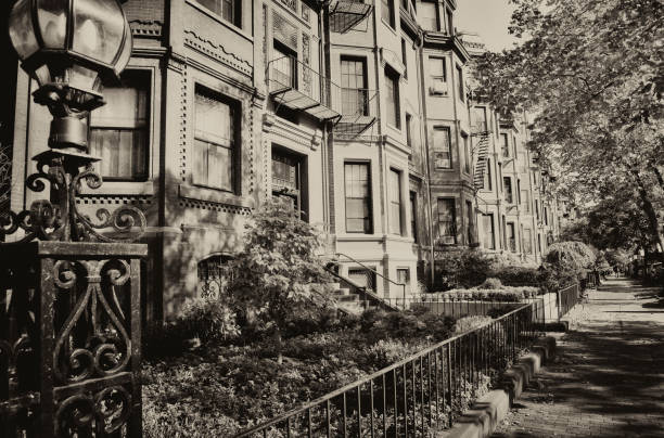 istock Vintage Brownstones, Boston. 1391359886