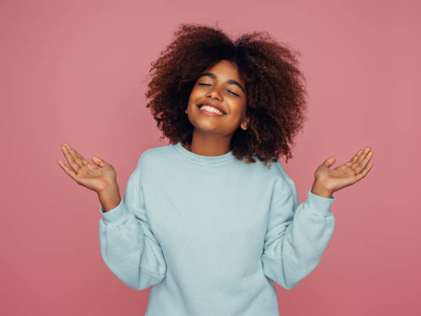 istock Beautiful girl with curly hairstyle 1391366448