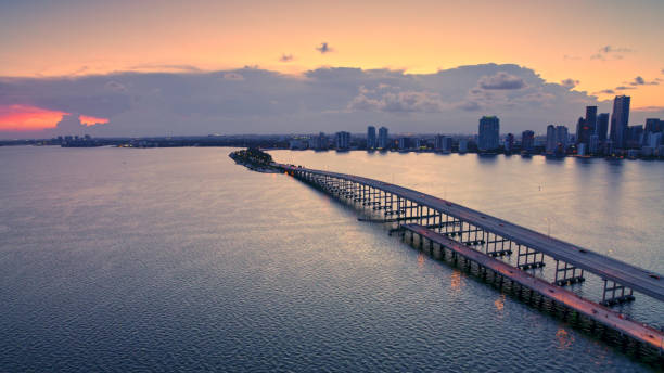 istock Rickenbacker Causeway and downtown 1391369450