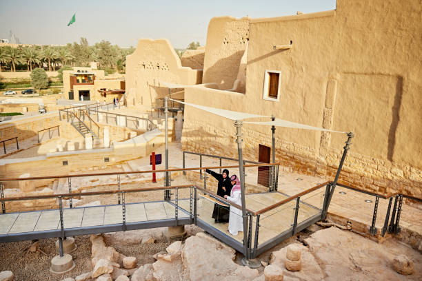 istock Locals visiting Diriyah ruins near Riyadh, Saudi Arabia 1391369796