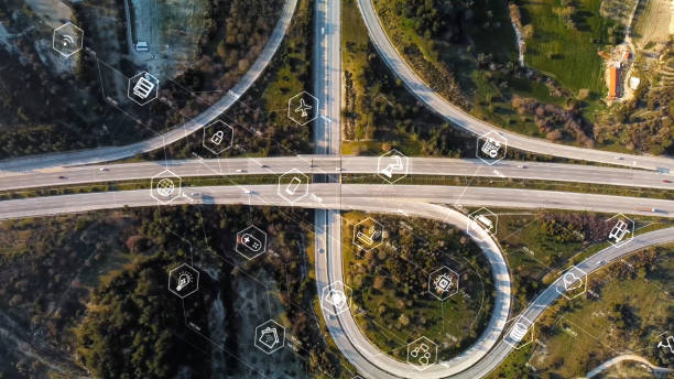 istock Transportation and technology concept. Intelligent Transport Systems. Mobility as a service. 1391371679