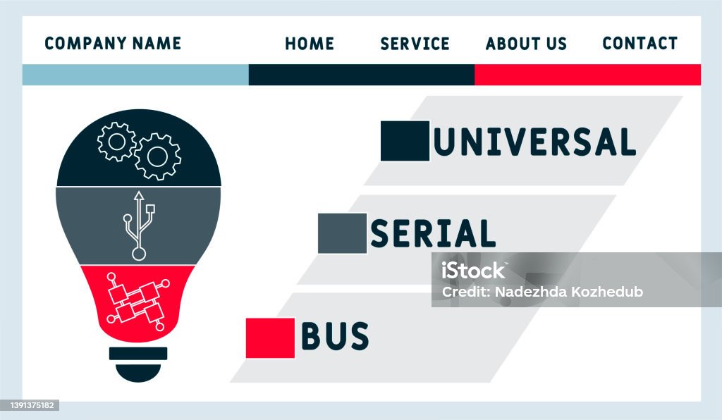 Usb Universal Serial Bus Acronym Stock Illustration - Download Image ...