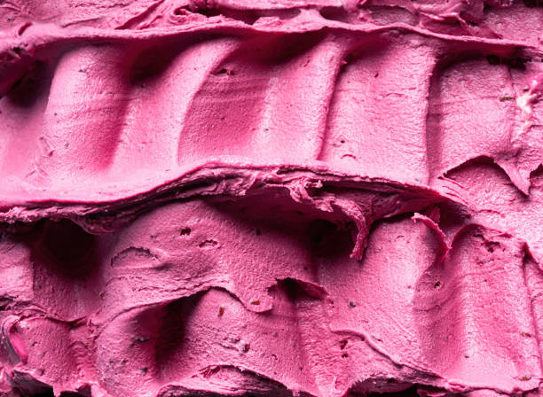 istock Frozen Black Elderberry flavour gelato - full frame detail. 1391375201