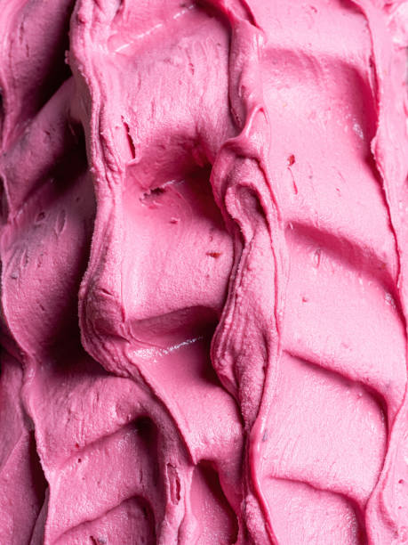 istock Frozen Pomegranate flavour gelato - full frame detail. Close up. 1391375332