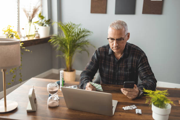 istock Man talking to his doctor on a video call 1391378403