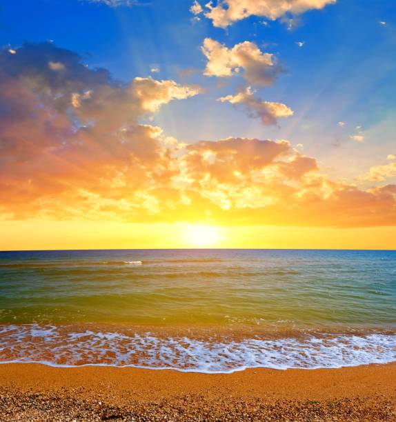 istock sea coast at the sunset 1391382379