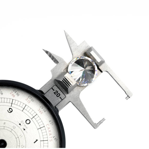 istock Diamond Measurement Gauge with Round Diamond 1391382494