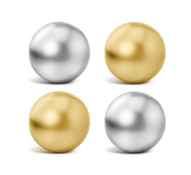 istock isolated steel metal ball on white background. 3d render 1391395451