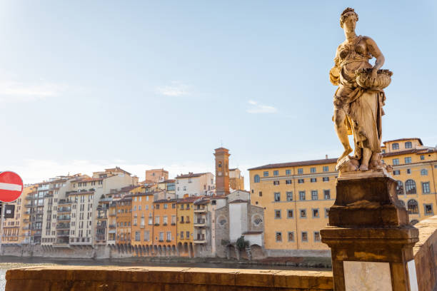 istock Riverside with old buildings in Florence, Italy 1391396708