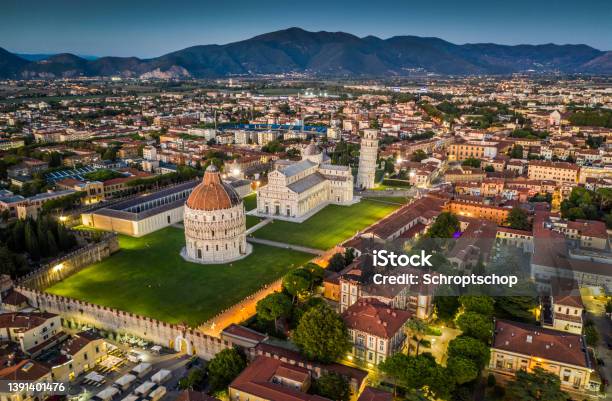 Leaning Tower Of Pisa Aerial View Stock Photo - Download Image Now - Pisa, Campo Dei Miracoli, Leaning Tower of Pisa