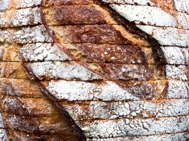 istock Slices of  fresh bread background 1391401496