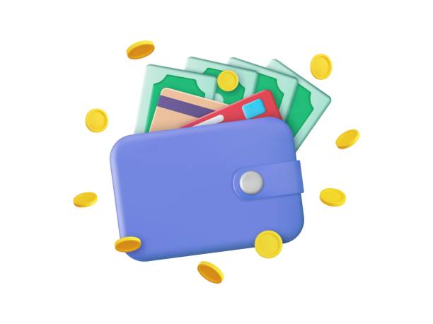 istock Wallet with paper currency and credit card 1391405990