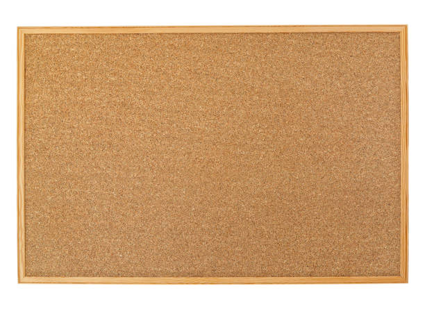 istock Cork board with wooden frame isolated on white background, blank cork texture for post a notice or reminder(with clipping path) 1391421243