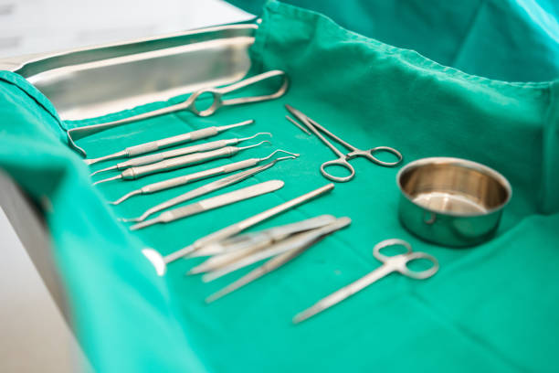istock Stainless steel instruments for surgery 1391427574