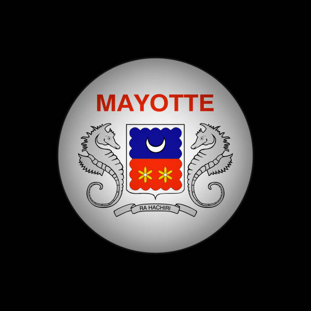 Country Mayotte. Mayotte flag. Vector illustration. Country Mayotte. Mayotte flag. Vector illustration. mayotte stock illustrations