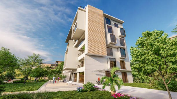 istock Modern  new residential building 1391433318
