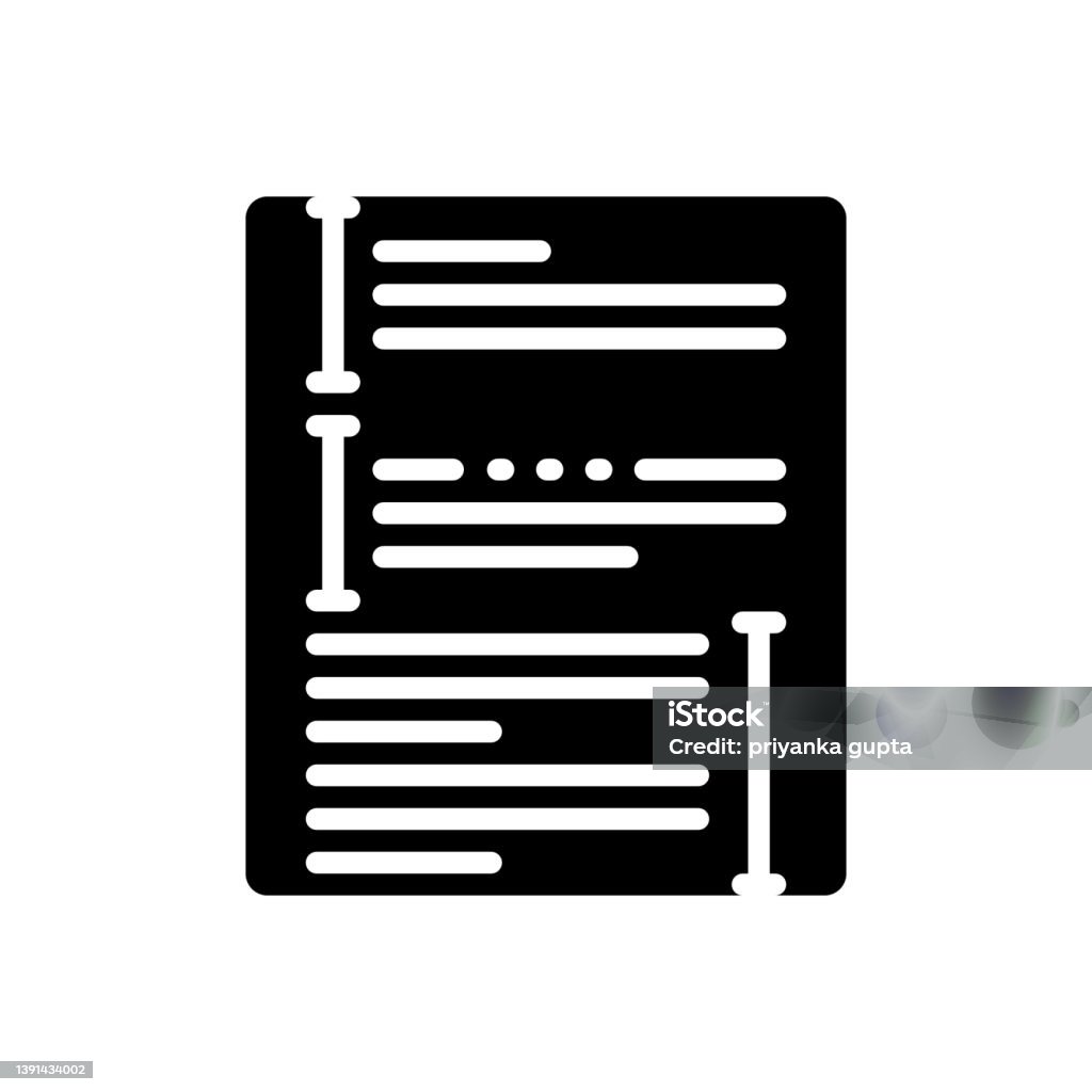 Transcript Doc Icon Transcript Shots Stock Illustration - Download Image Now - Data ...