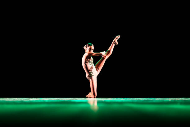 Teenager performing Contemporary Dance on stage