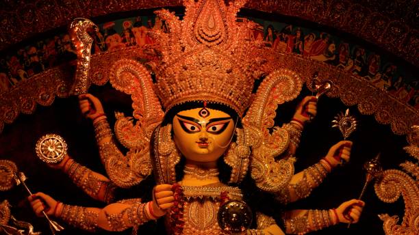 istock Sculpture of Goddess Durga 1391435486