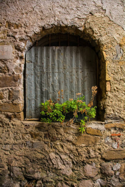 istock Window in Poffabro, North East Italy 1391436249