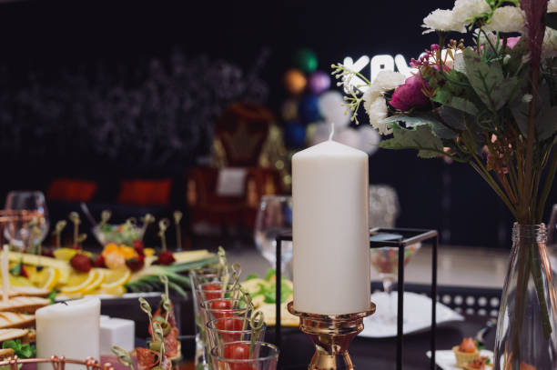 istock Delicacies and snacks at the buffet or banquet. Catering. 1391436572