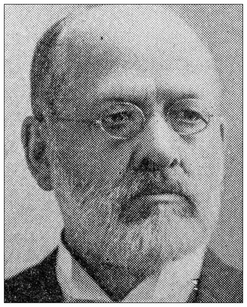 Antique portrait of famous people: Charles B Farwell