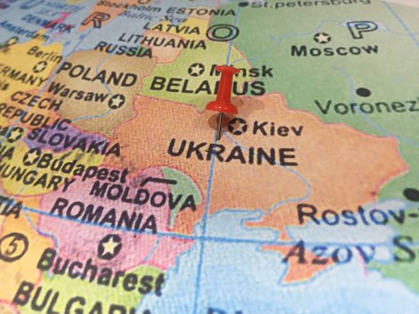 istock ukraine country location on map. 1391444461