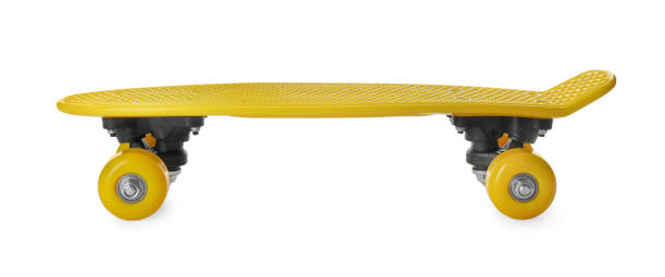 istock Yellow skateboard isolated on white. Sport equipment 1391445893