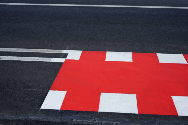 istock The intersection of a bicycle lane with the roadway at an intersection. 1391454308