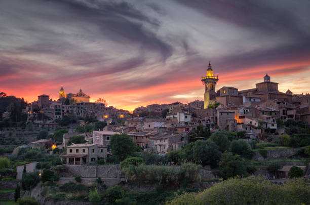 istock Sunset in Valldemosa village in Mallorca (Spain) 1391456766