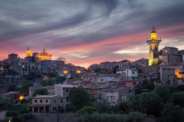 istock Sunset in Valldemosa village in Mallorca (Spain) 1391456821