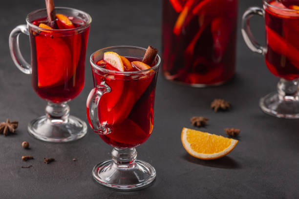 istock Traditional alcoholic Christmas drink  mulled wine 1391459263