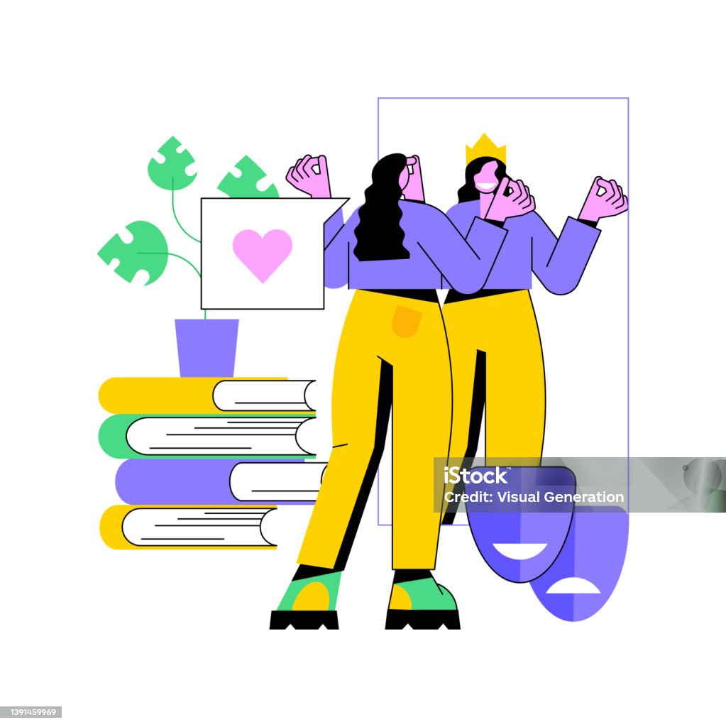 Self Image Graphics Selfimage Abstract Concept Vector Illustration Stock Illustration ...