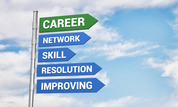 istock Career Road Direction Signs 1391461658