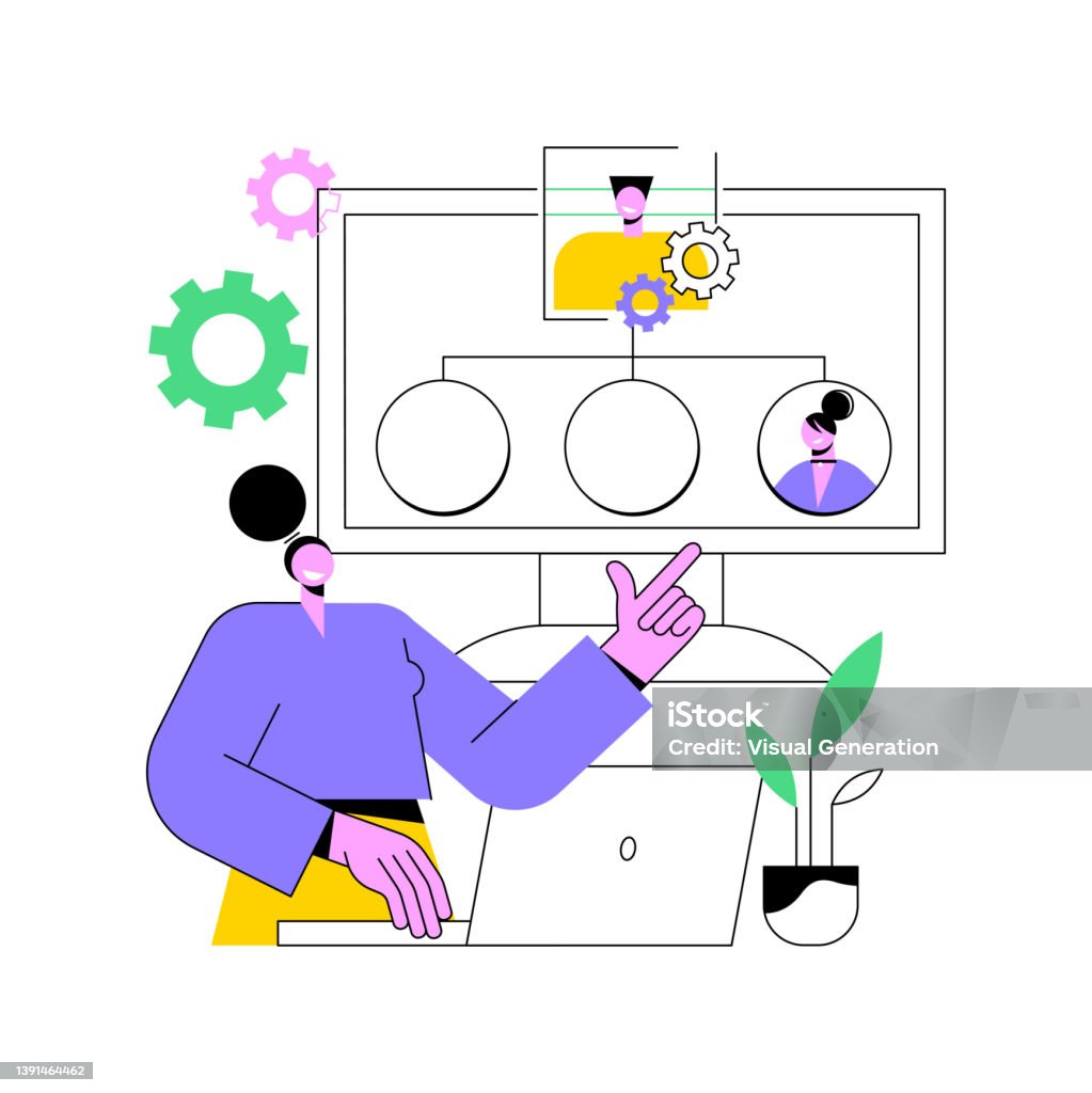 Organization Abstract Concept Vector Illustration Stock Illustration ...