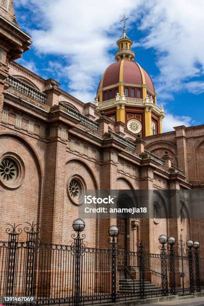 Historical Nuestra Señora Del Palmar Cathedral In Palmira Stock Photo - Download Image Now