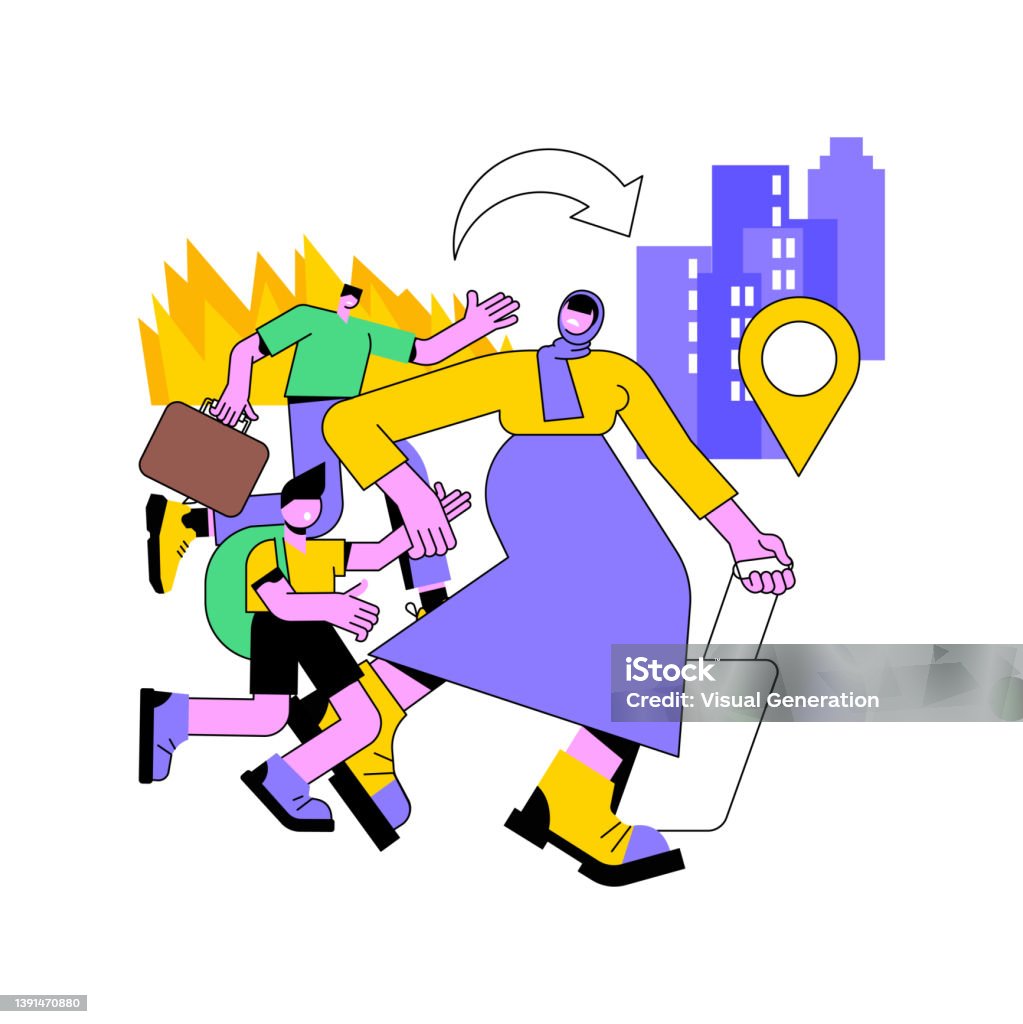 Internal Migration Image Internal Migration Abstract Concept Vector Illustration Stock ...
