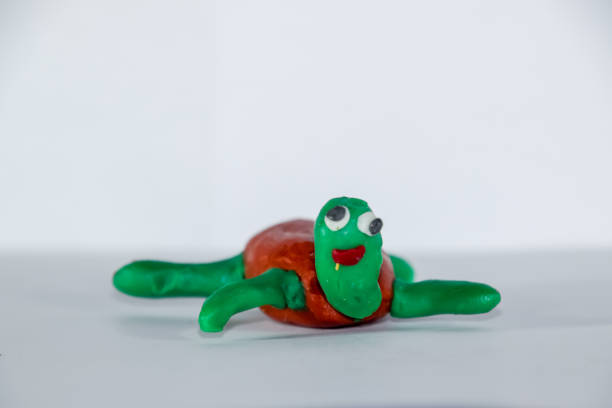 istock Plasticine turtle. Platinum toys on white background 1391472920