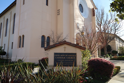 2/1/2022; Burlingame, California:  Catholic church