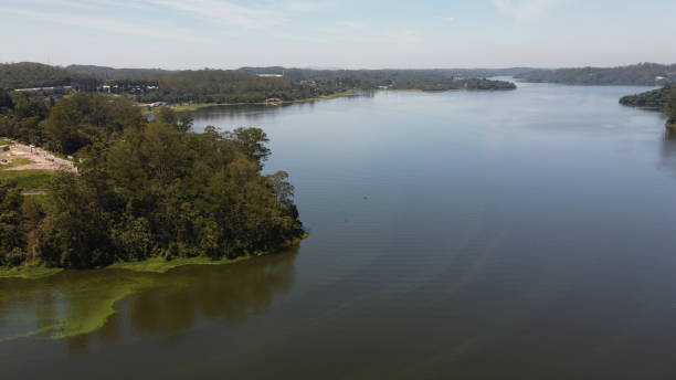 istock Billings Dam in Ribeirao Pires drone images 1391479332