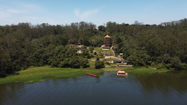 istock Billings Dam in Ribeirao Pires drone images 1391479351