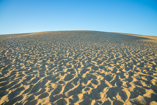 Dune of Pilat on a summer day with blue sky in Gironde, France