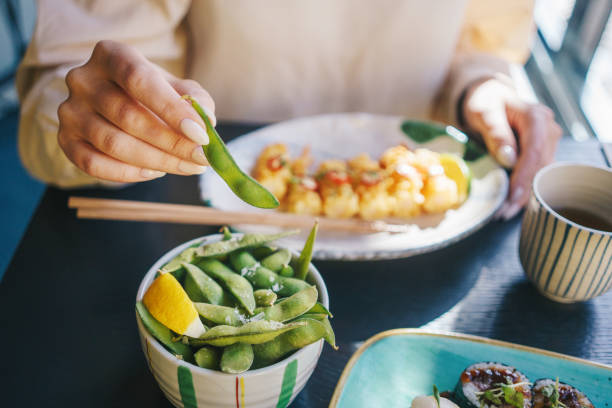 I ordered a shrimp cocktail at a French restaurant. The appetizer was displayed very nicely. It came with dice cut veggies and fruits at the bottom of the container. Dipping sauce was very unique and matched those shrimps.