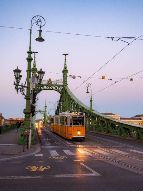 istock Yellow Trolley car in Budapest 1391494359