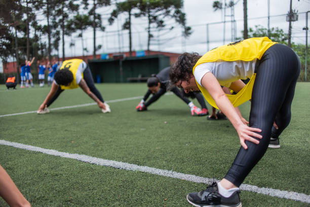 istock Warming up before the football game 1391495276