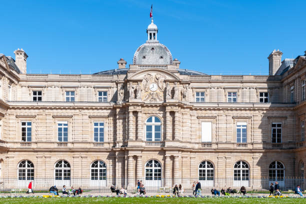 French Senate in Jardin du Luxembourg. Paris, France, March 14, 2022.