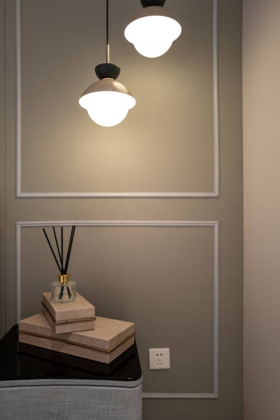 istock Two bed lights in the bedroom 1391500859