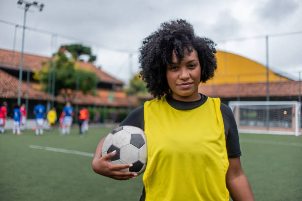 Soccer player portrait