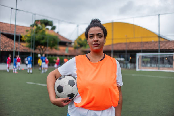istock Soccer player portrait 1391525601