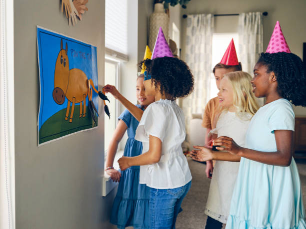 istock Children's Birthday Party in a Home 1391530450